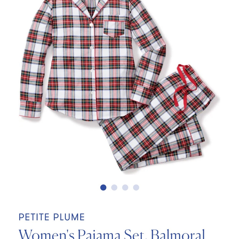 Women’s Pajamas - Petite Plume Red and White Plaid